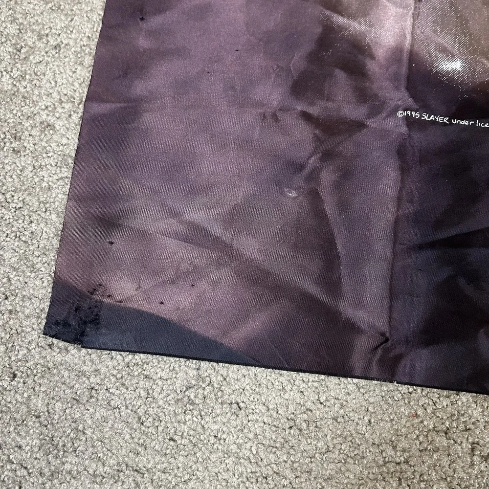 Vintage 1995‎ Slayer Tapestry Flag Brockum Rare Thrash Divine Intervention Metal